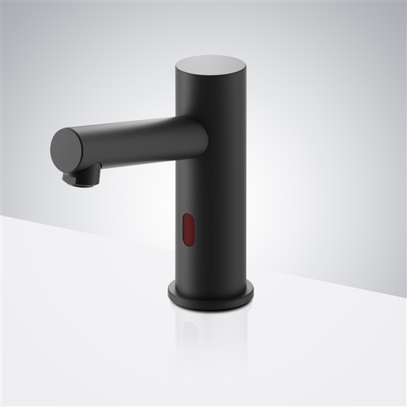 Fontana Deck Mounted Automatic Commercial Touchless Sensor Faucets In Matte Black